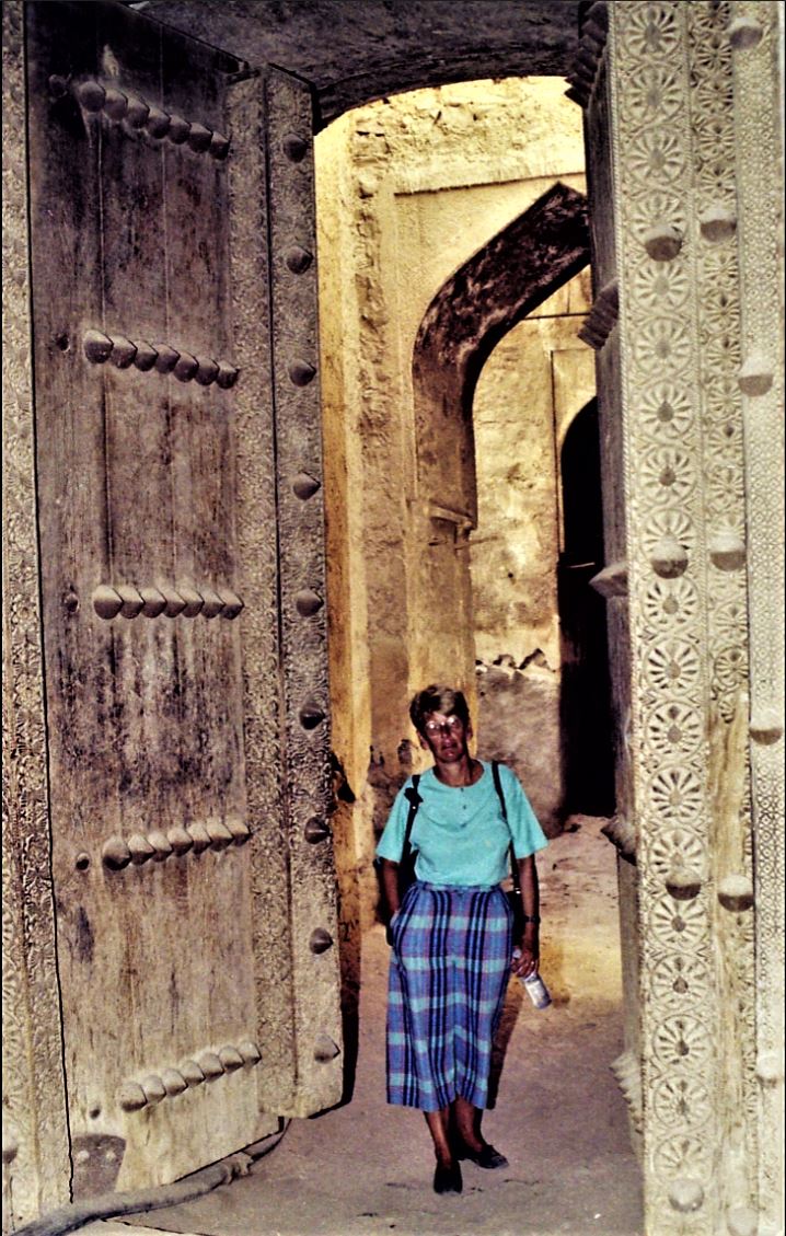 Omani carved door